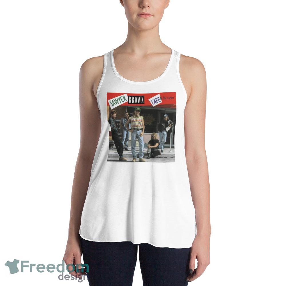 Sawyer Brown Cafe On The Corner shirt - 8800 Womens Flowy Racerback Tank Sawyer Brown Cafe On The Corner shirt - 8800 Womens Flowy Racerback Tank