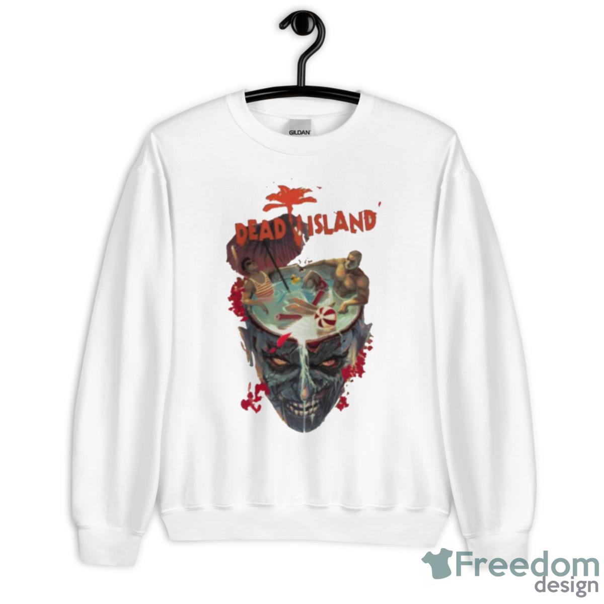 Scary Design Dead Island Zombie Shirt - Unisex Heavy Blend Crewneck Sweatshirt