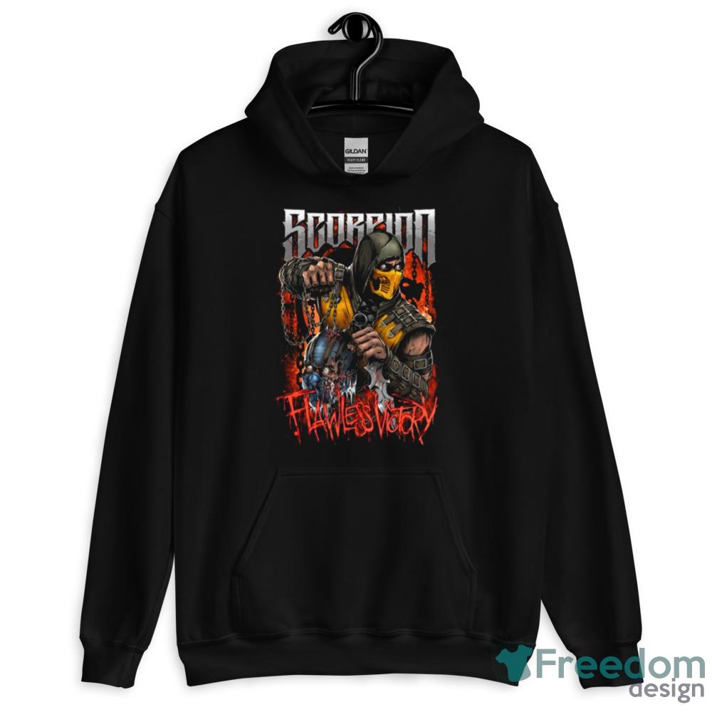 Scorpion From Mortal Kombat Game Graphics Shirt - 18500 Unisex Heavy Blend Hooded Sweatshirt Scorpion From Mortal Kombat Game Graphics Shirt - 18500 Unisex Heavy Blend Hooded Sweatshirt
