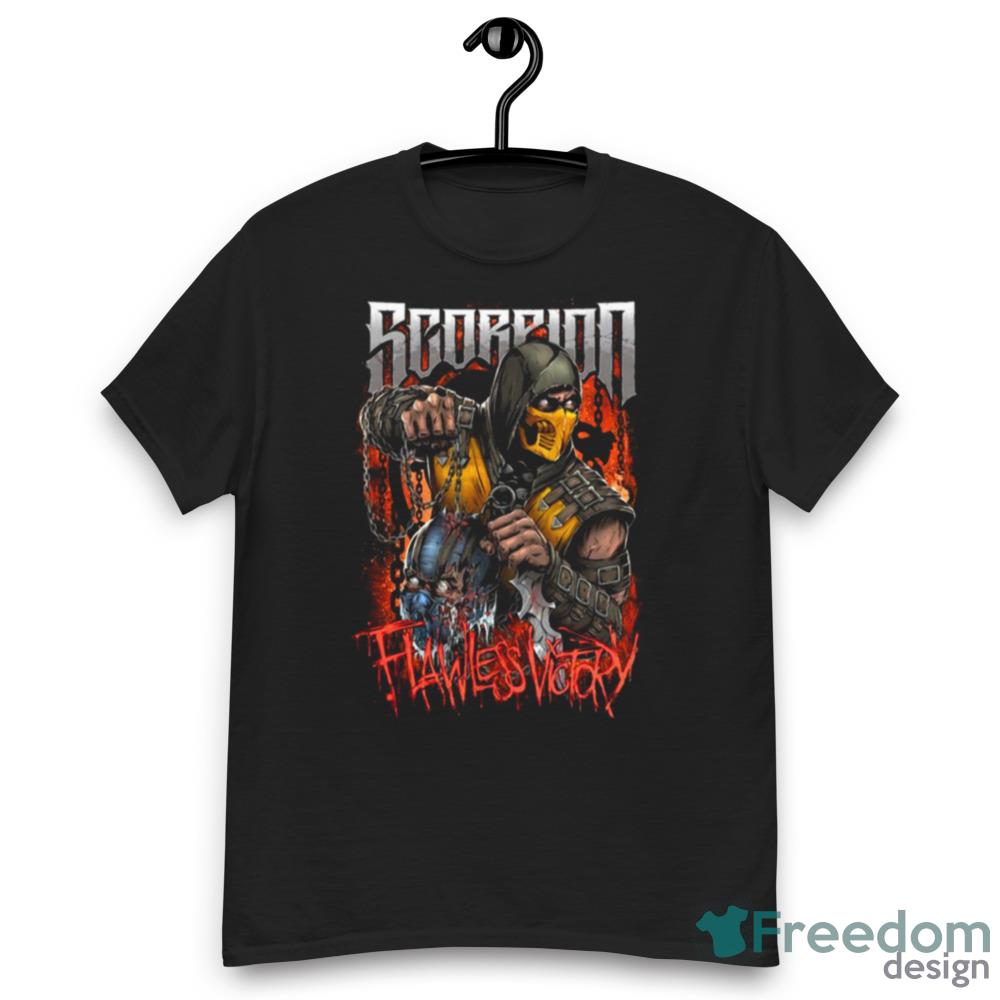 Scorpion From Mortal Kombat Game Graphics Shirt - Men’s Classic Tee Gildan 5000 Scorpion From Mortal Kombat Game Graphics Shirt - Men’s Classic Tee Gildan 5000