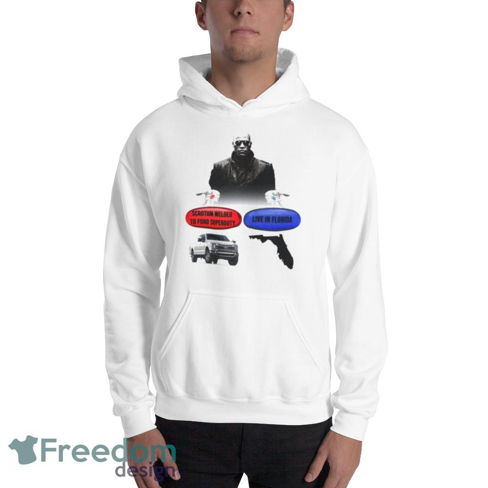 scrotum welded to ford superduty White T Shirt - 18500 Unisex Heavy Blend Hooded Sweatshirt scrotum welded to ford superduty White T Shirt - 18500 Unisex Heavy Blend Hooded Sweatshirt