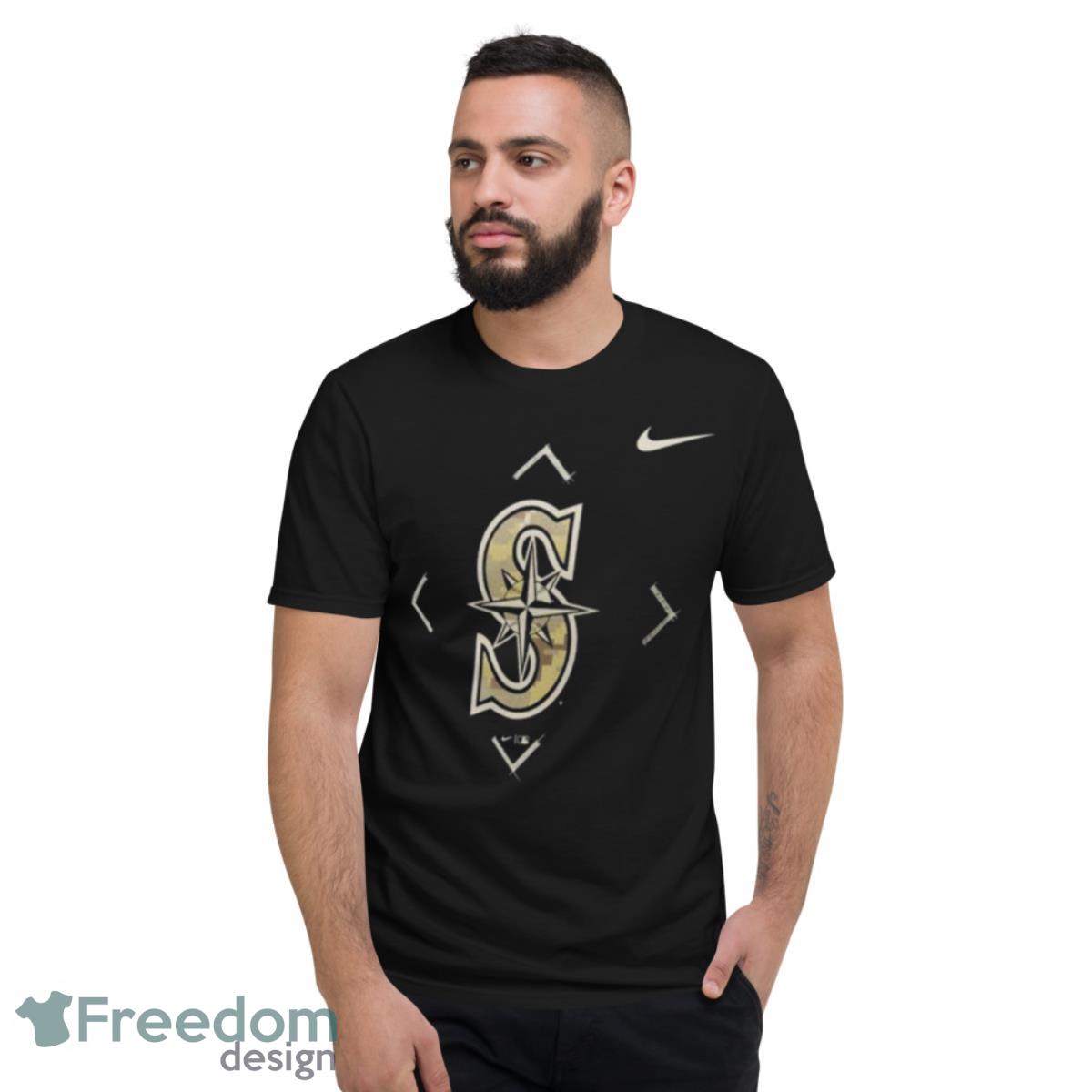 Seattle Mariners Nike Camo Logo Shirt - Short Sleeve T-Shirt