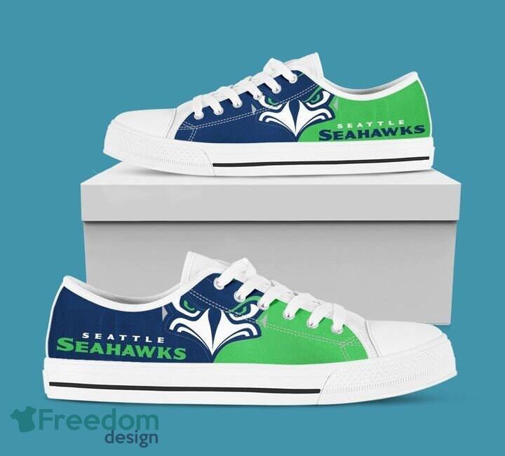 Seattle Seahawks NFL 1 Low Top Sneakers Low Top Shoes Men And Women For Fans - Seattle Seahawks NFL 1 Low Top Sneakers Low Top Shoes LT0186_1