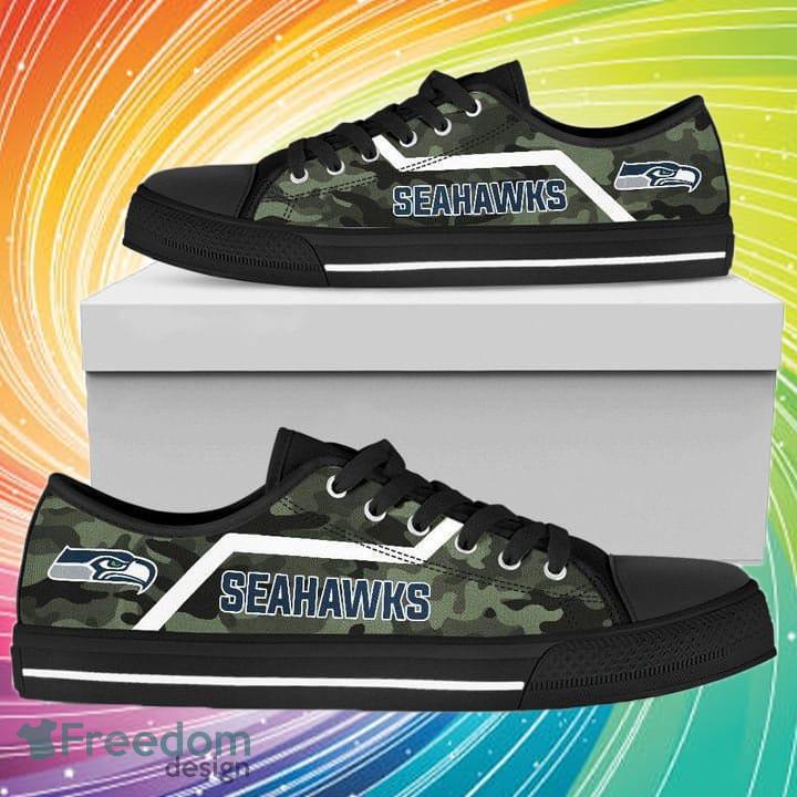 Seattle Seahawks NFL 2 Low Top Sneakers Low Top Shoes Men And Women For Fans - Seattle Seahawks NFL 2 Low Top Sneakers Low Top Shoes LT0332_1