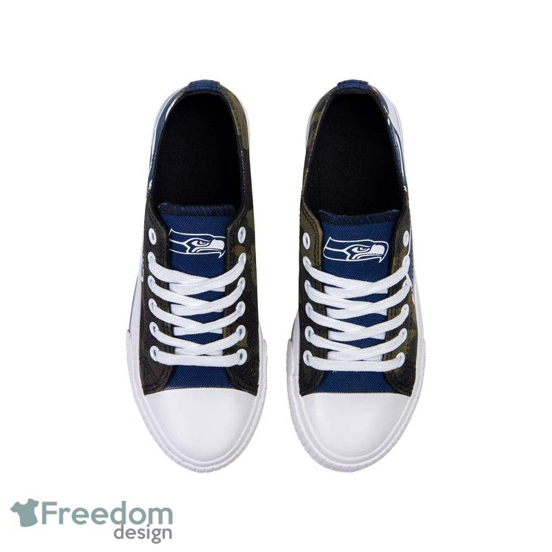 Seattle Seahawks NFL Men And Women Camo Low Top Canvas Shoes For Fans - Seattle Seahawks NFL Womens Camo Low Top Canvas Shoes_3 Seattle Seahawks NFL Men And Women Camo Low Top Canvas Shoes For Fans - Seattle Seahawks NFL Womens Camo Low Top Canvas Shoes_3