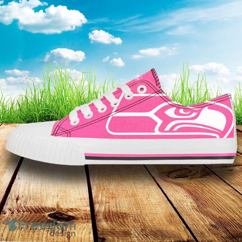 Seattle Seahawks NFL Men And Women Highlights Low Top Canvas Shoe For Fans - Seattle Seahawks NFL Womens Highlights Low Top Canvas Shoe_2