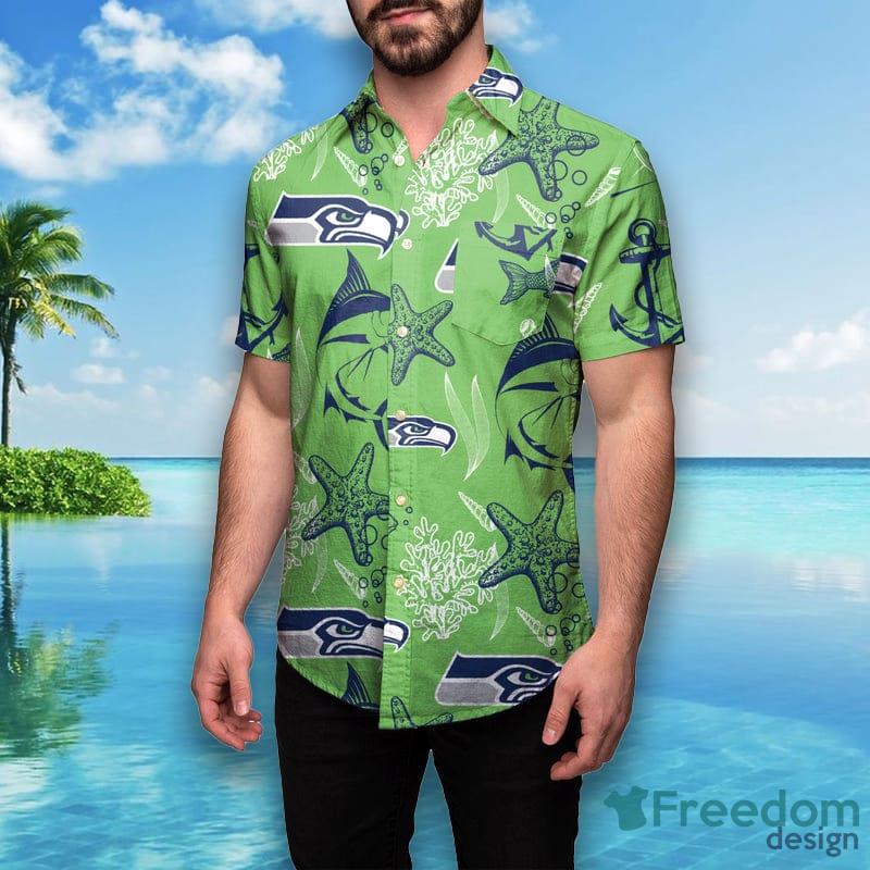 Seattle Seahawks Mens Floral Shirt