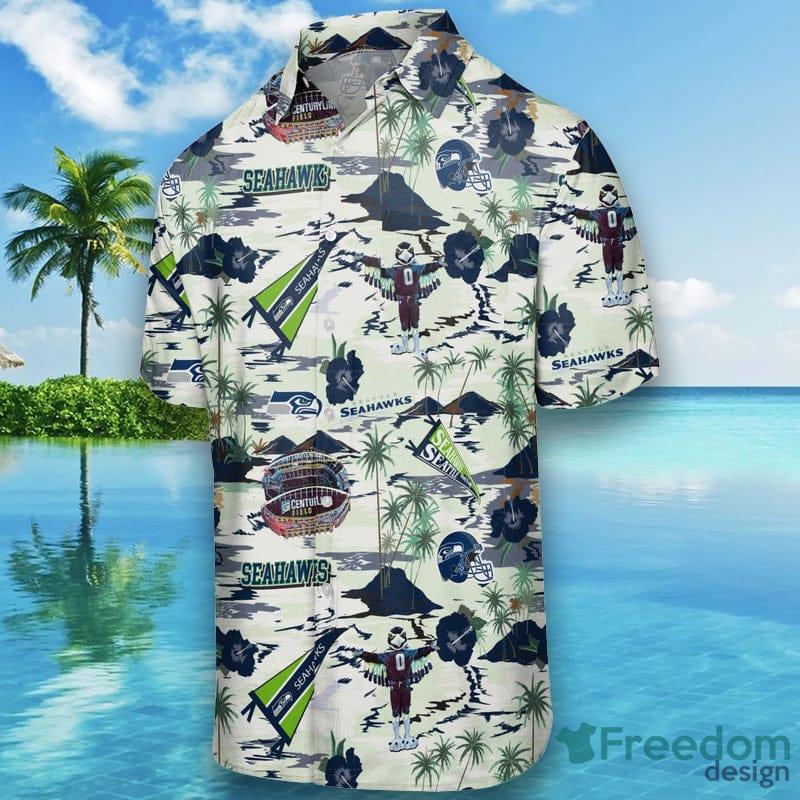 Seattle Seahawks NFL Mens Thematic Stadium Print Hawaiian Shirt - Seattle Seahawks NFL Mens Thematic Stadium Print Button Up Shirt_4 Seattle Seahawks NFL Mens Thematic Stadium Print Hawaiian Shirt - Seattle Seahawks NFL Mens Thematic Stadium Print Button Up Shirt_4