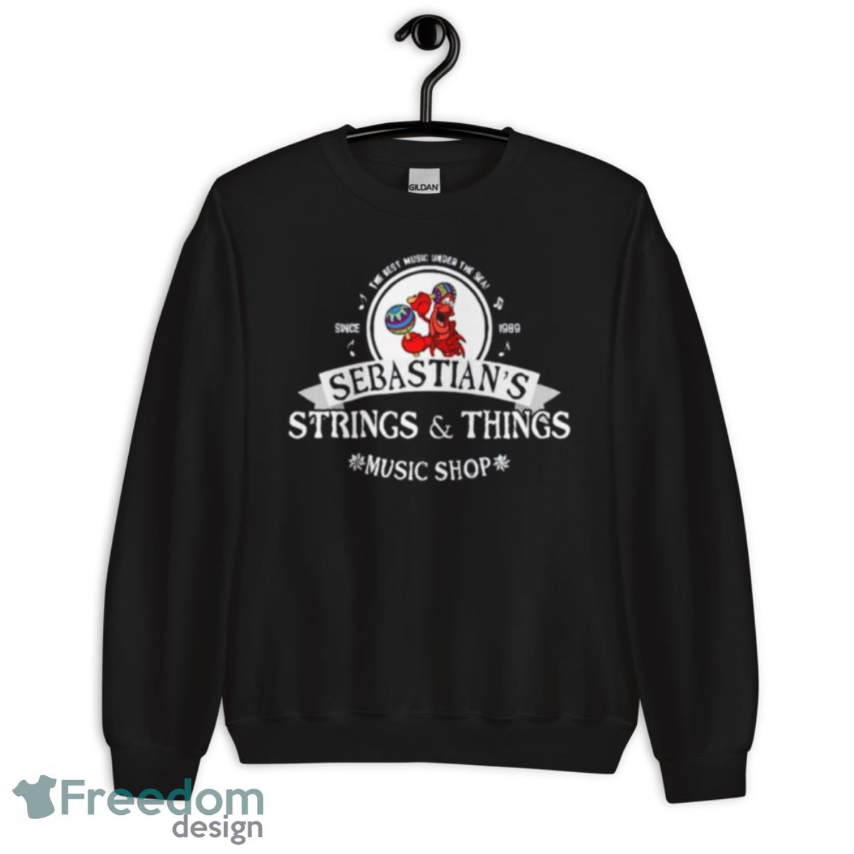 Sebastian’s Strings & Things Music Shop Little Mermaid Shirt image Sebastian’s Strings & Things Music Shop Little Mermaid Shirt - Unisex Crewneck Sweatshirt