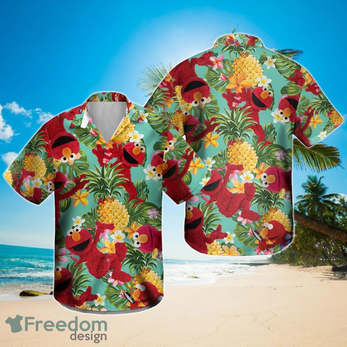 Sesame Street Elmo Hawaiian Shirt For Men And Women Product Photo 1