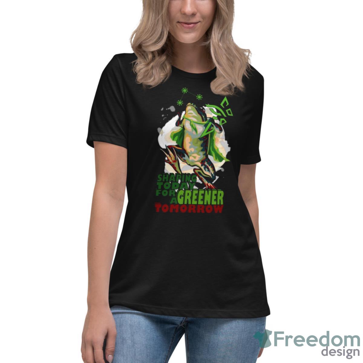 Shaping Today For A Greener Tomorrow Ingress Shirt - Womens Relaxed Short Sleeve Jersey Tee Shaping Today For A Greener Tomorrow Ingress Shirt - Womens Relaxed Short Sleeve Jersey Tee