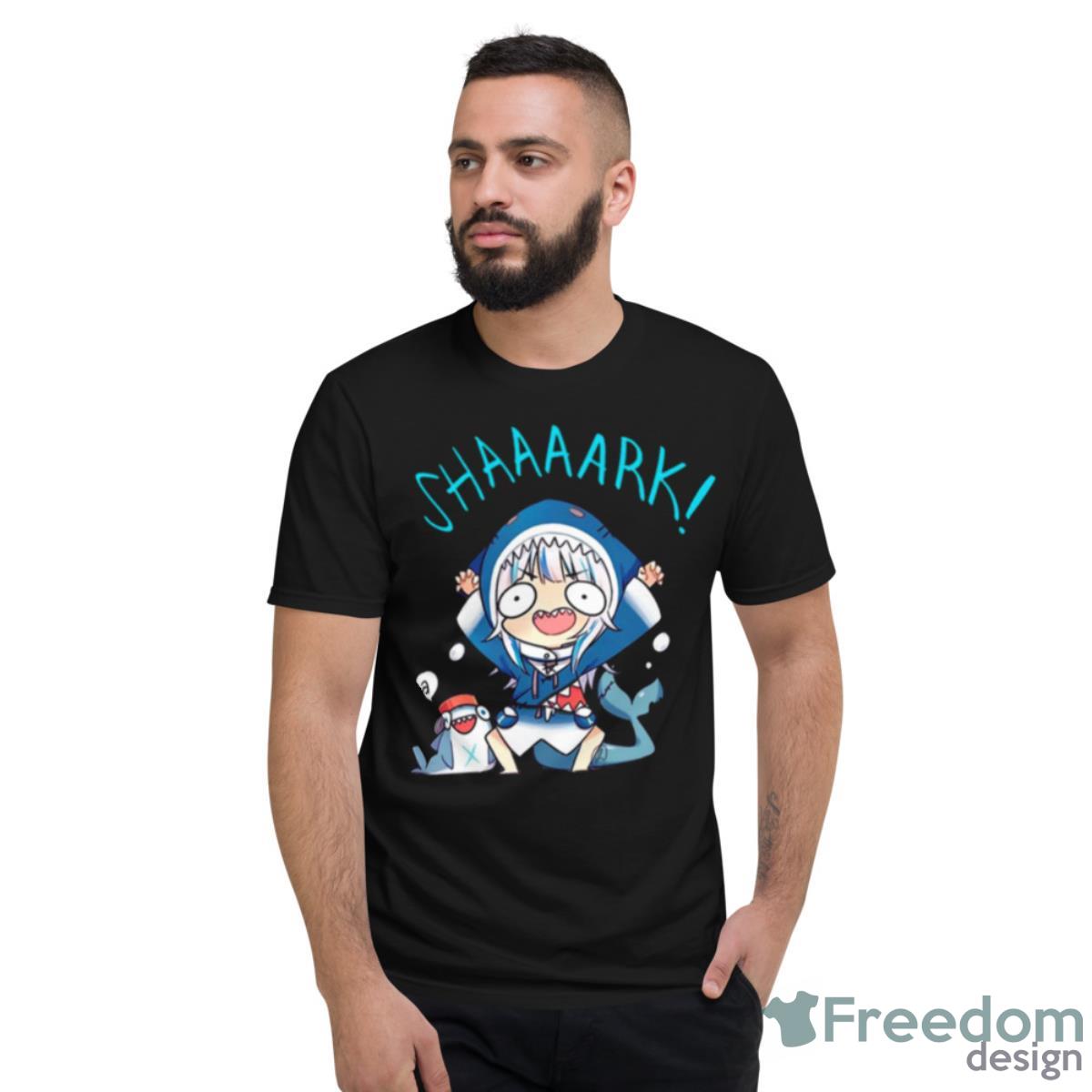 Shark Gawr Gura Mask Hololive Shirt - Short Sleeve T-Shirt