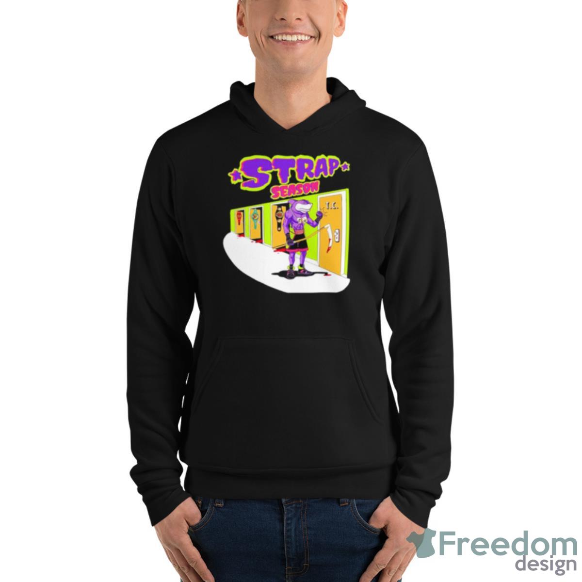 Shark Strap Season Shirt - Unisex Fleece Pullover Hoodie Shark Strap Season Shirt - Unisex Fleece Pullover Hoodie