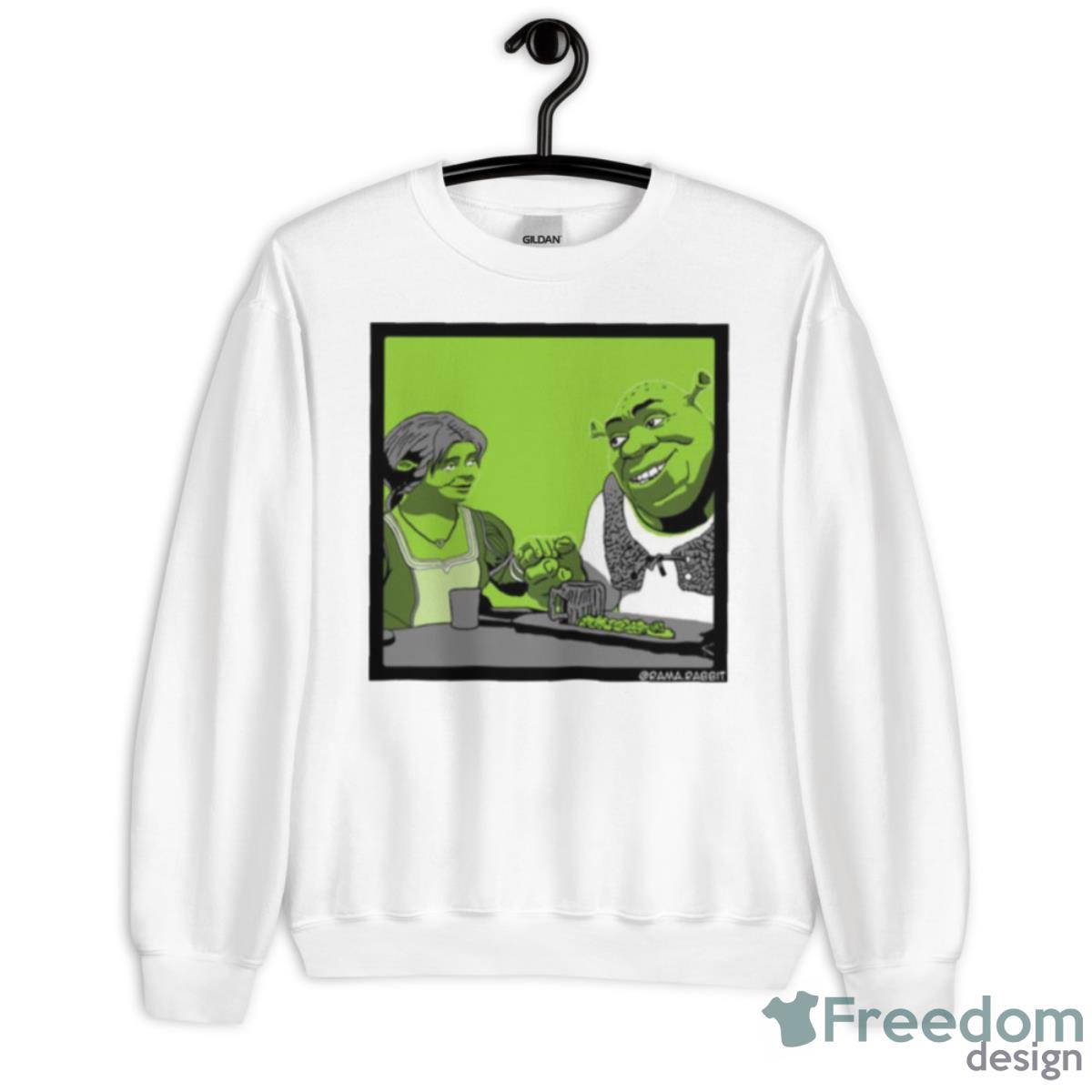 Shrek & Fiona Graphic Shirt - Unisex Heavy Blend Crewneck Sweatshirt