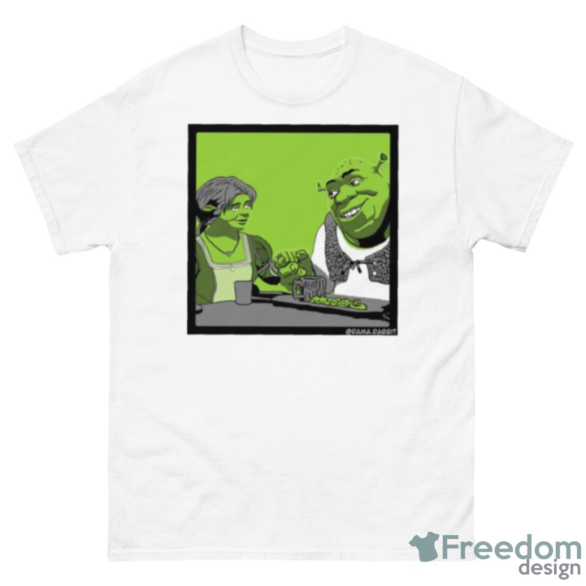 Shrek & Fiona Graphic Shirt - 500 Men’s Classic Tee Gildan