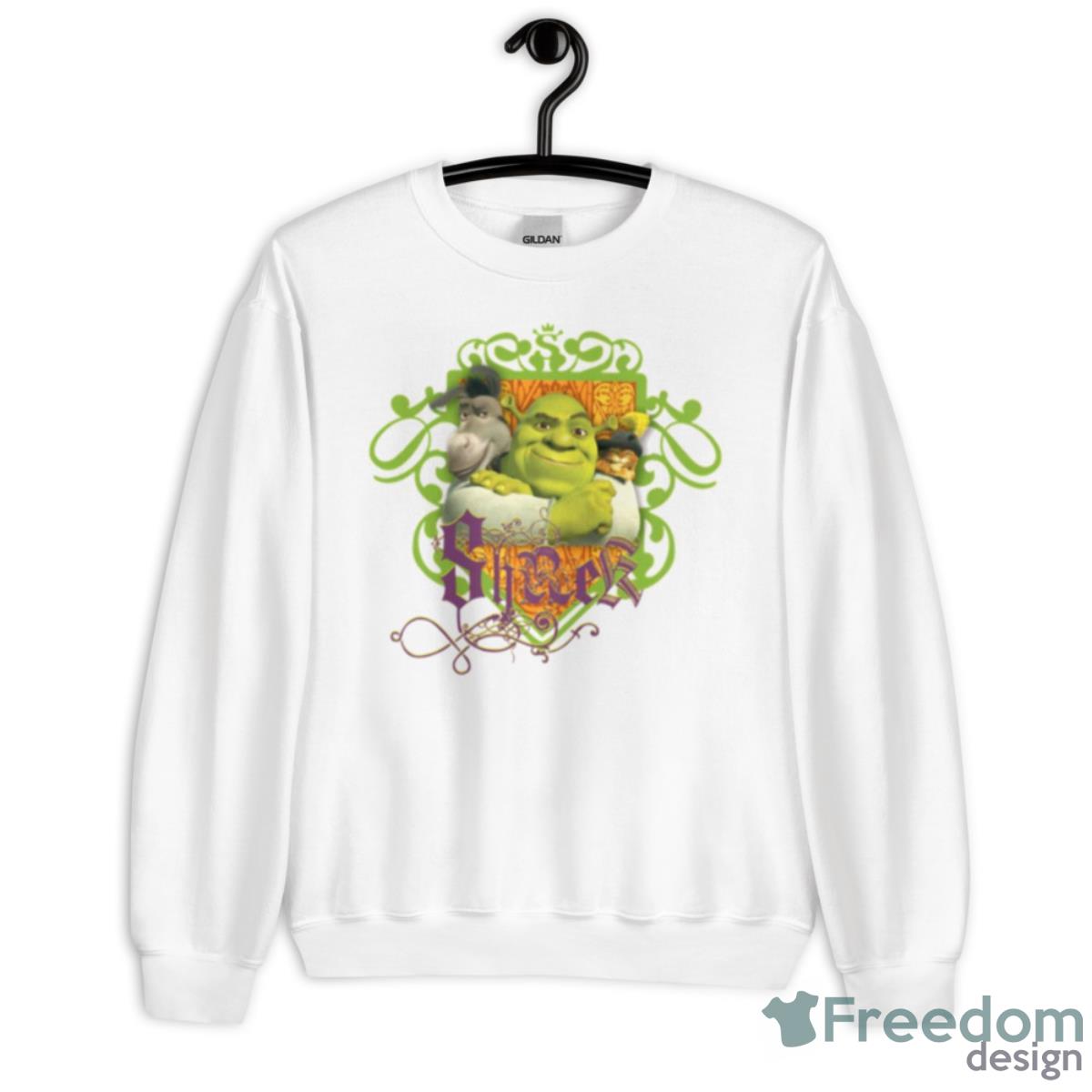 Shrek Group Crest Shirt - Unisex Heavy Blend Crewneck Sweatshirt