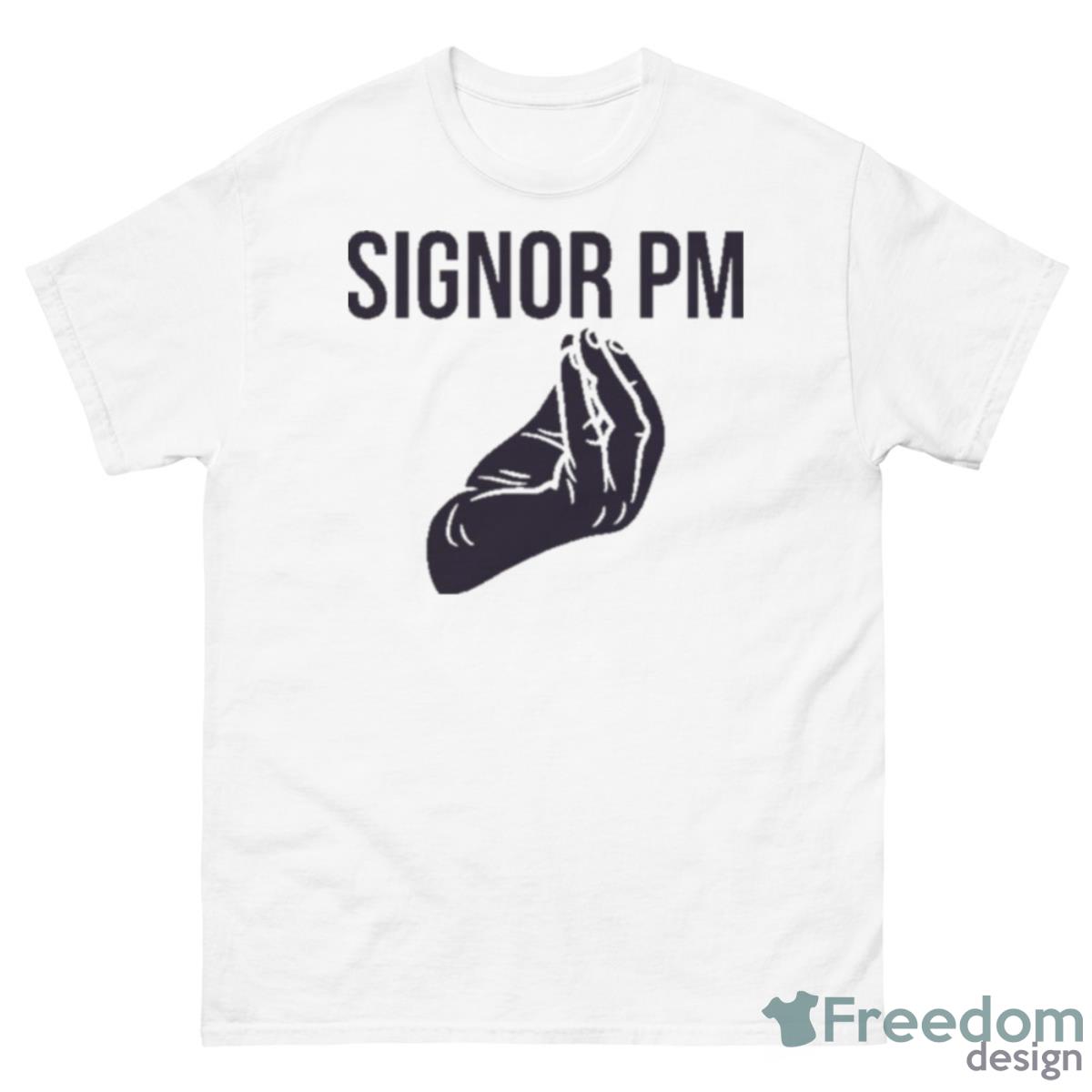 Signor Pm Hand Gesture Shirt - 500 Men’s Classic Tee Gildan