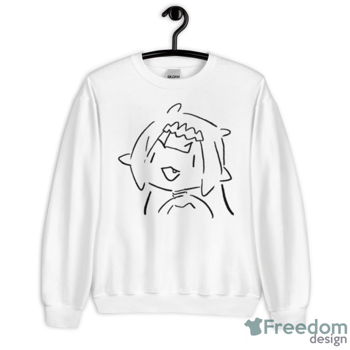 Sily Line Art Ninomae Ina’nis Shirt - Unisex Heavy Blend Crewneck Sweatshirt