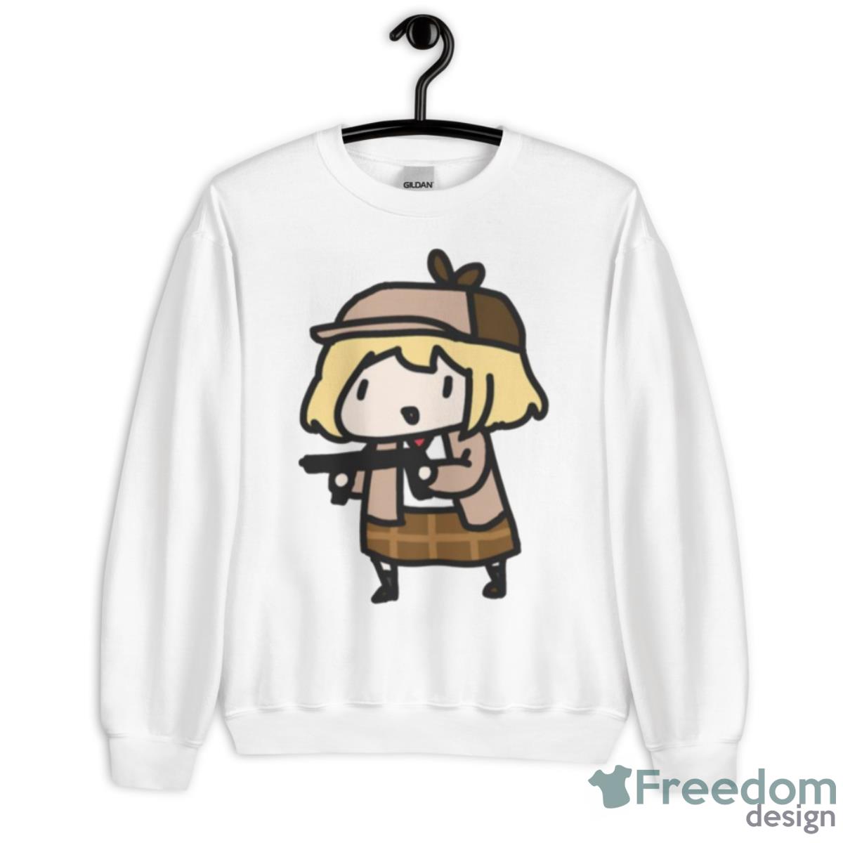 Smol Ame Hololive Watson Amelia Shirt - Unisex Heavy Blend Crewneck Sweatshirt