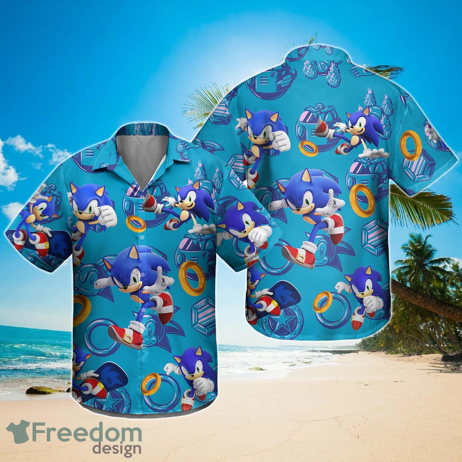 Sonic The Hedgehog Hawaiian Summer Shirt Product Photo 1