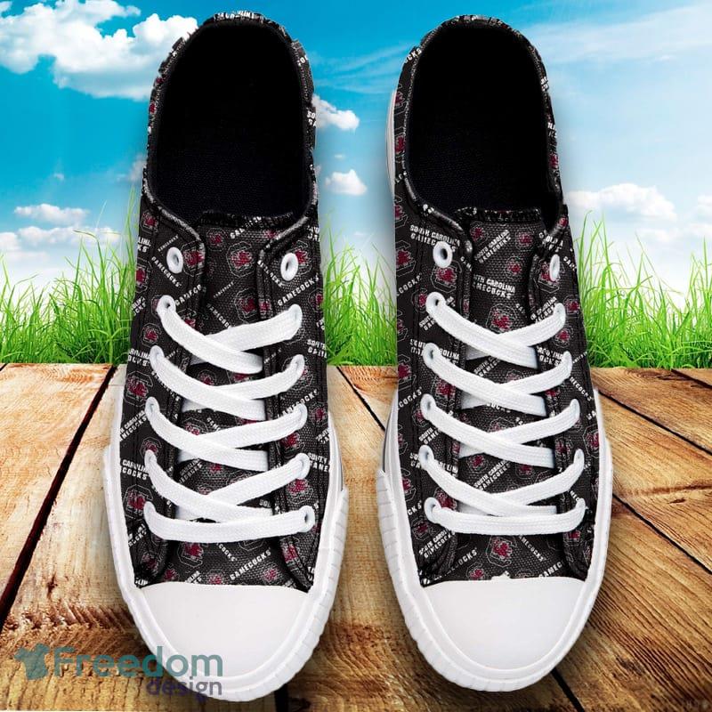South Carolina Gamecocks NCAA Men And Women Low Top Repeat Print Canvas Shoes For Fans - South Carolina Gamecocks NCAA Womens Low Top Repeat Print Canvas Shoes_3 South Carolina Gamecocks NCAA Men And Women Low Top Repeat Print Canvas Shoes For Fans - South Carolina Gamecocks NCAA Womens Low Top Repeat Print Canvas Shoes_3