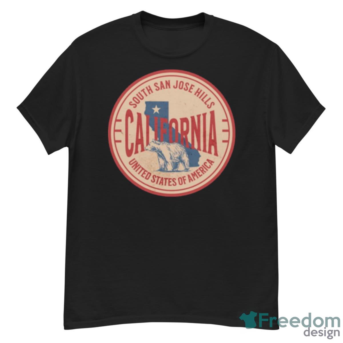 South San Jose Hills California Vacation Ca Souvenir Badge Shirt - G500 Men’s Classic T-Shirt