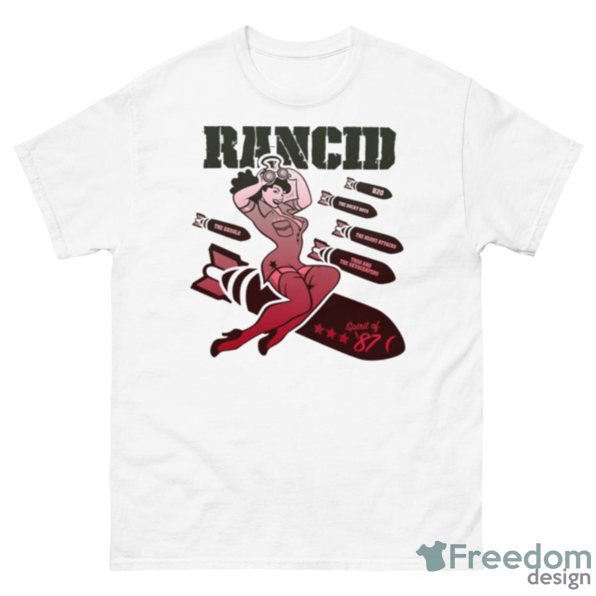 Spirit Rancid Band Shirt - 500 Men’s Classic Tee Gildan