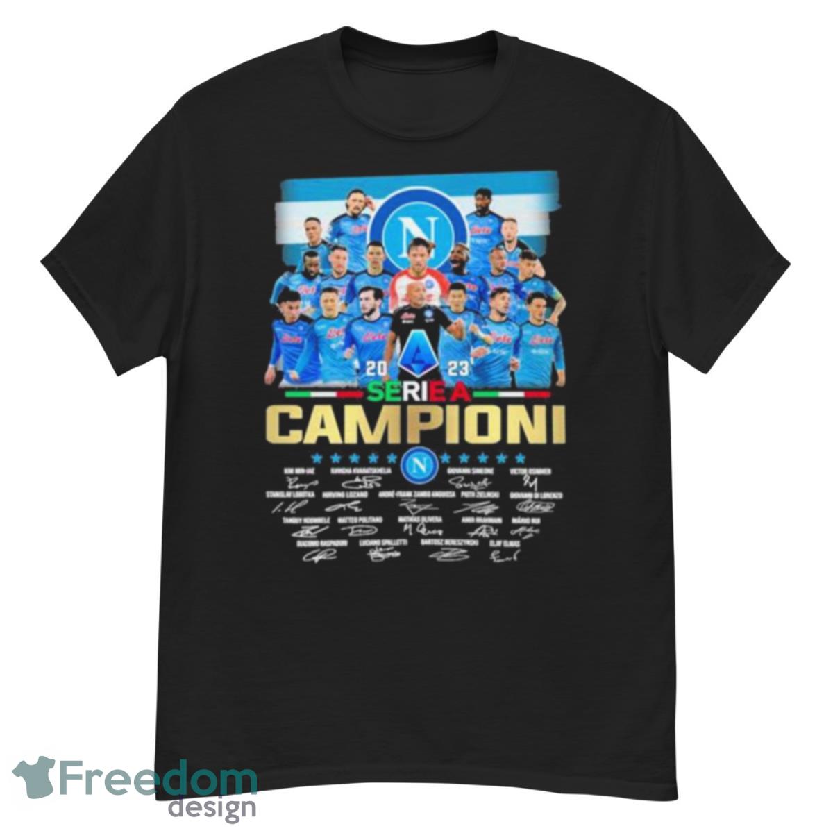 S.S.C Napoli 2023 Serie A Campioni Signatures Shirt - G500 Men’s Classic T-Shirt