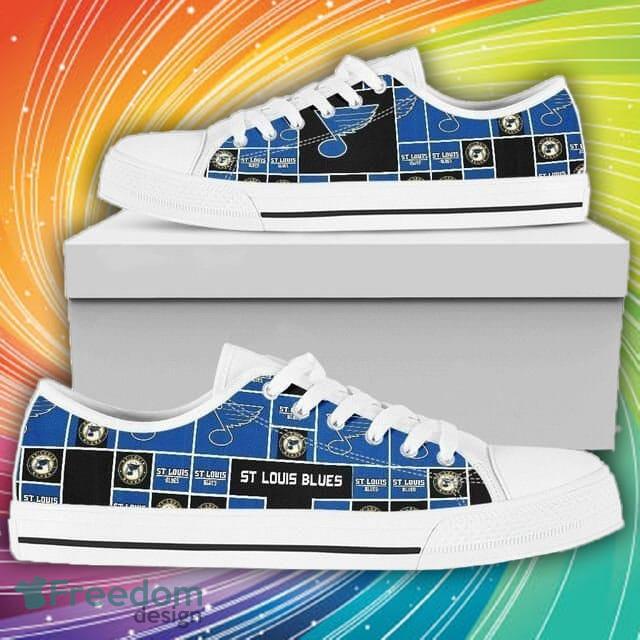St Louis Blues NHL Hockey 5 Low Top Sneakers Low Top Shoes Men And Women For Fans - St Louis Blues NHL Hockey 5 Low Top Sneakers Low Top Shoes LT0251_1