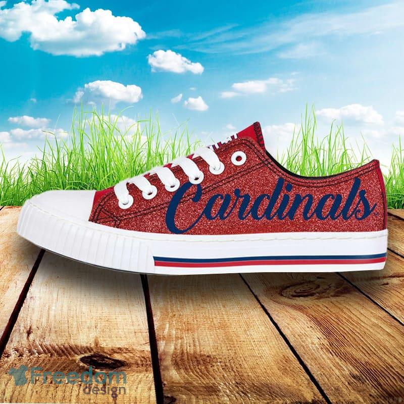 St Louis Cardinals MLB Men And Women Color Glitter Canvas Shoes For Fans -  Freedomdesign