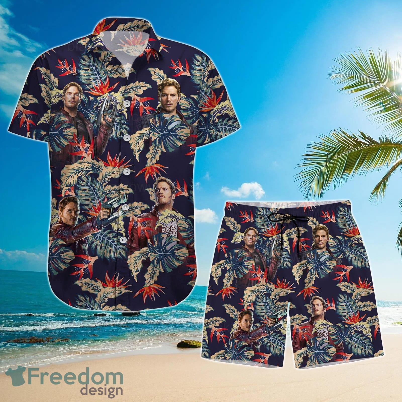 Star Lord Hawaiian Shirt And Short For Men And Women Product Photo 1