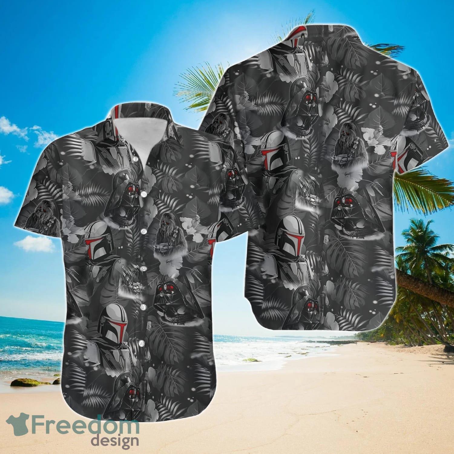 Star Wars Black Tropical Hawaiian Shirt For Men And Women Product Photo 1