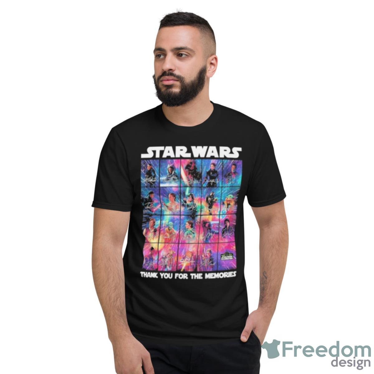 Star Wars Celebration 2023 Thank You For The Memories Signatures Shirt - Short Sleeve T-Shirt