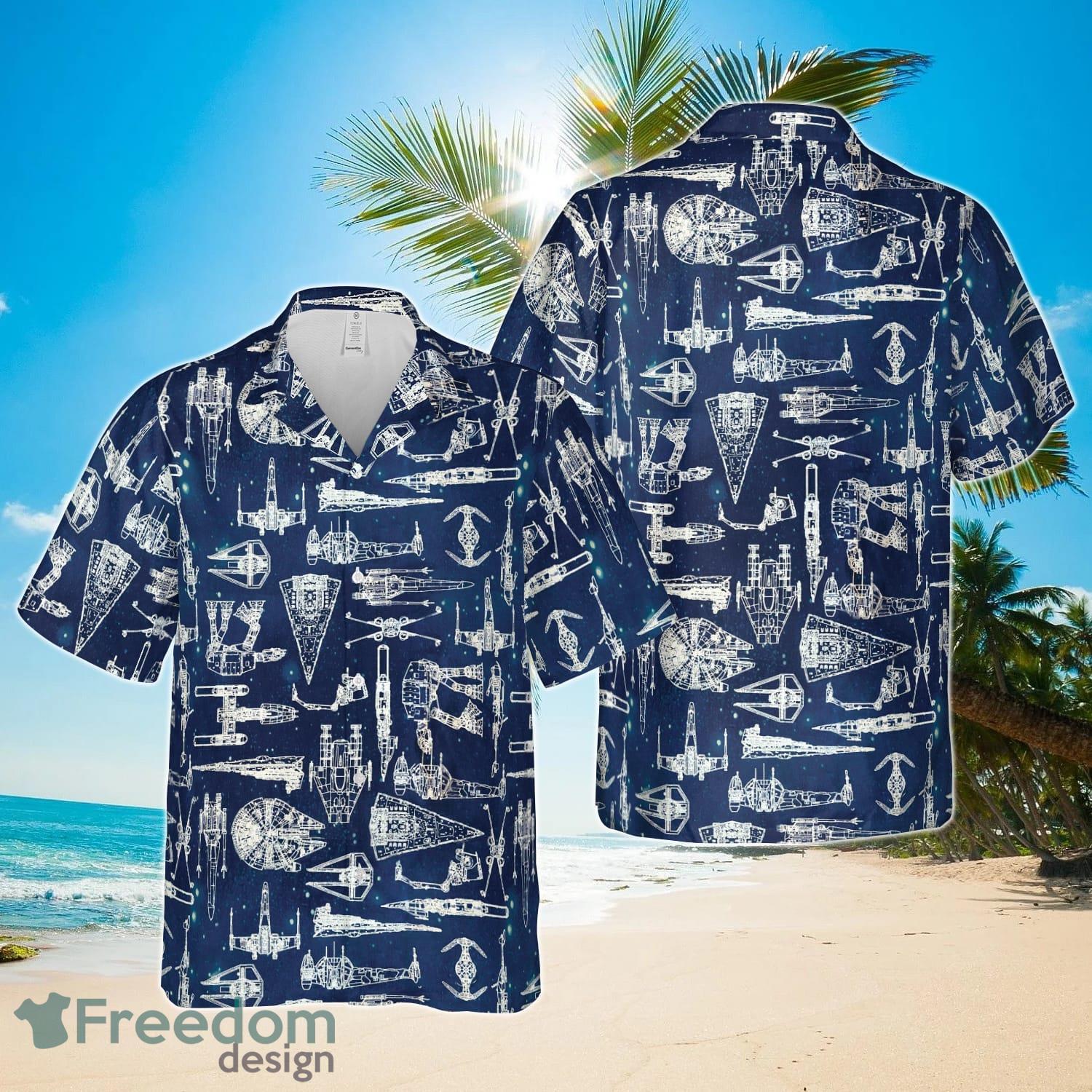 Star Wars Space Ship Battle Hawaiian Shirt Product Photo 1