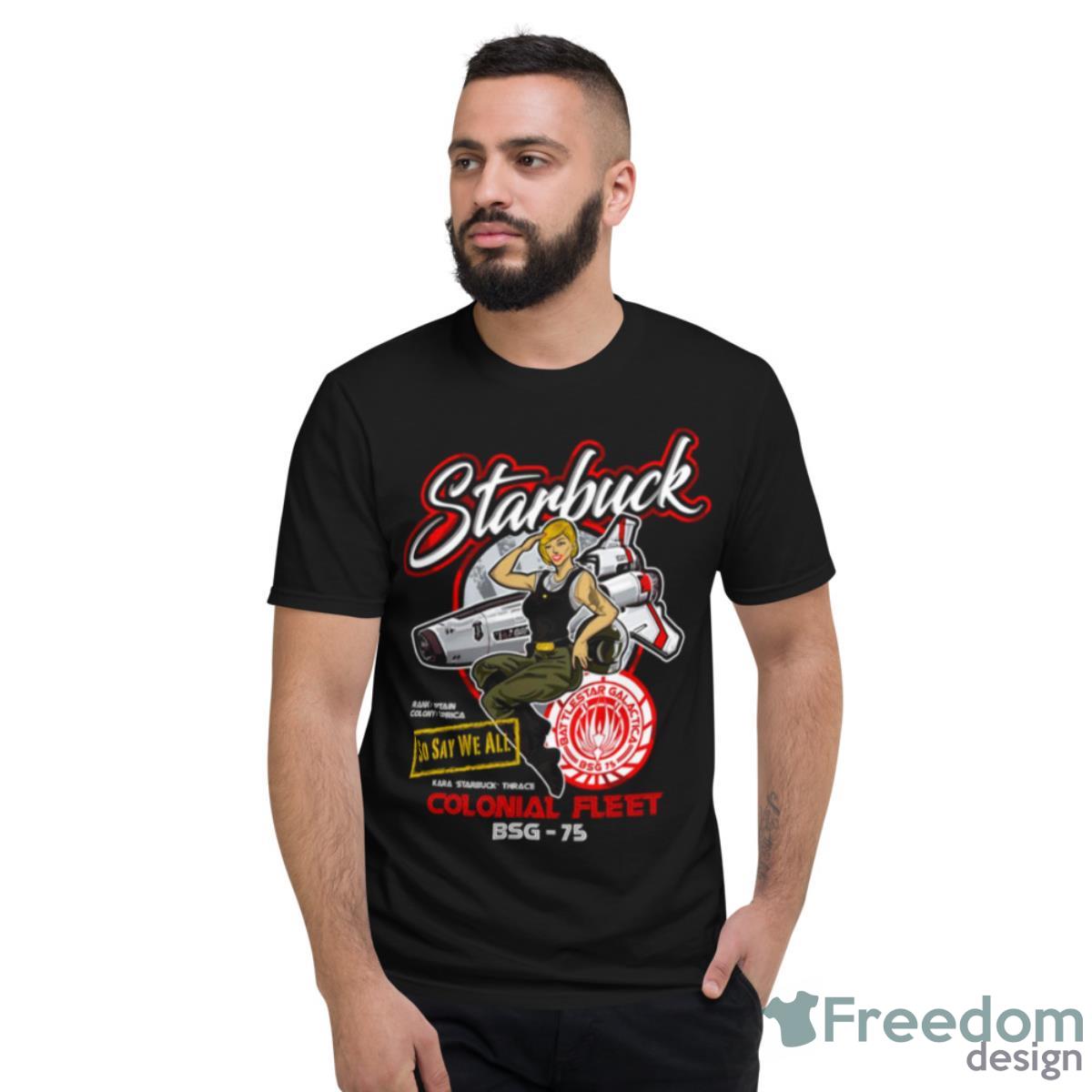 Starbuck Colonial Fleet Pilots Shirt - Short Sleeve T-Shirt