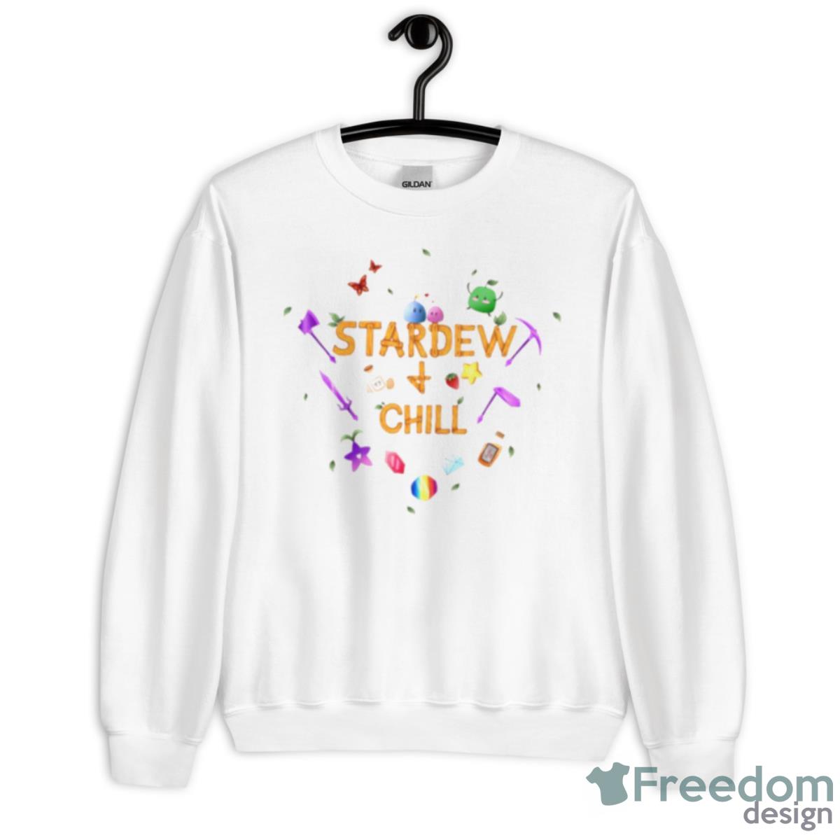 Stardew And Chill Game Shirt - Unisex Heavy Blend Crewneck Sweatshirt