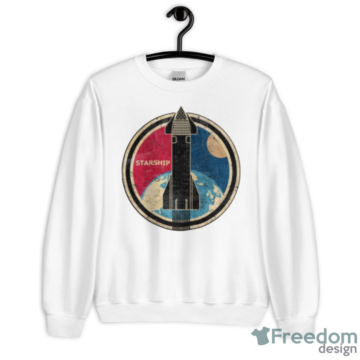 Starship Badge Spacex Shirt - Unisex Heavy Blend Crewneck Sweatshirt