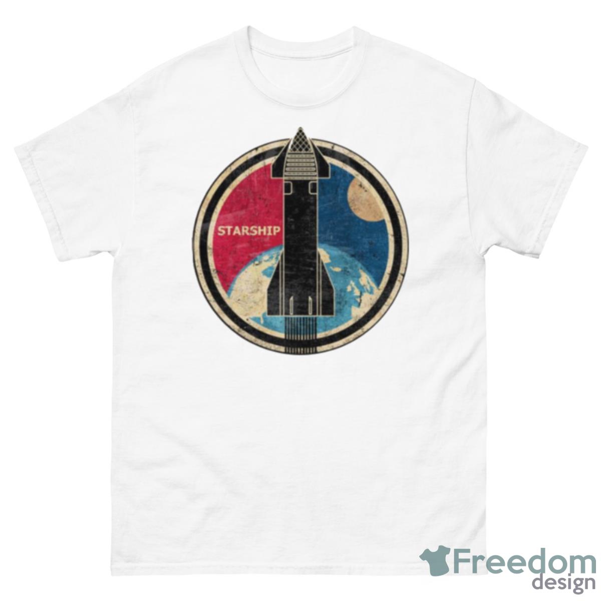 Starship Badge Spacex Shirt - 500 Men’s Classic Tee Gildan