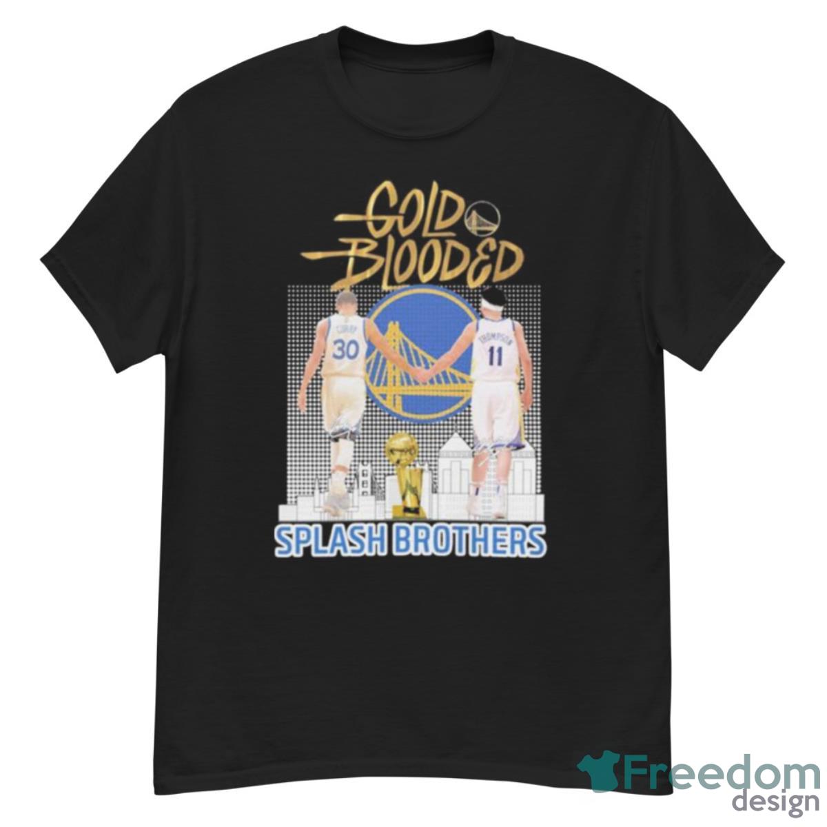 Stephen Curry And Klay Thompson Splash Brothers Gold Blooded Golden Signatures Shirt - G500 Men’s Classic T-Shirt