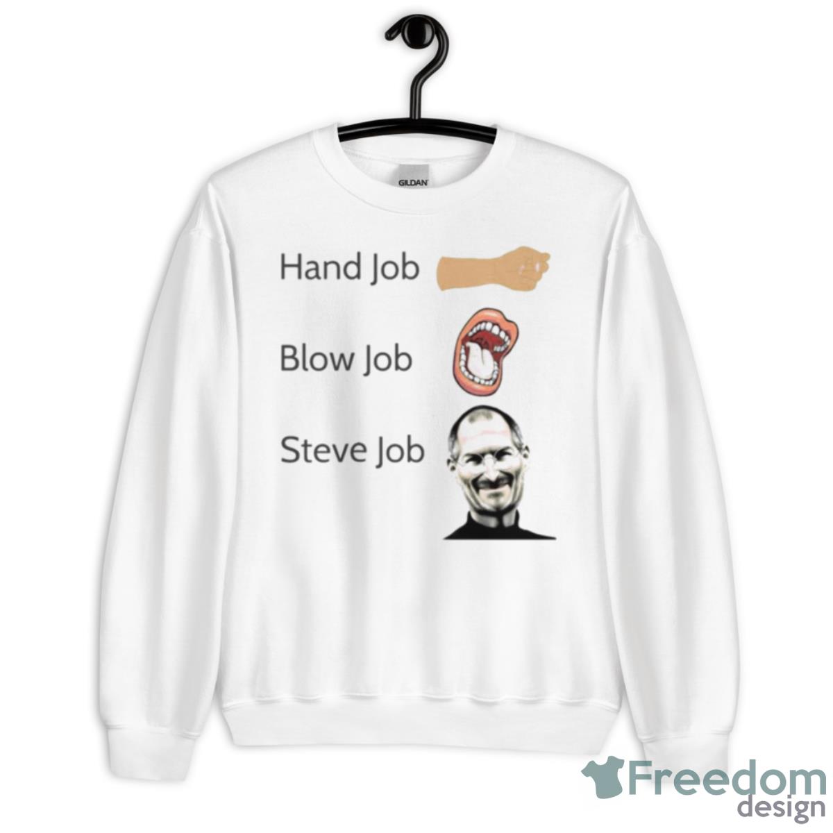 Steve Jobs Epic Hand Job Blow Job Steve Job Shirt - Unisex Heavy Blend Crewneck Sweatshirt