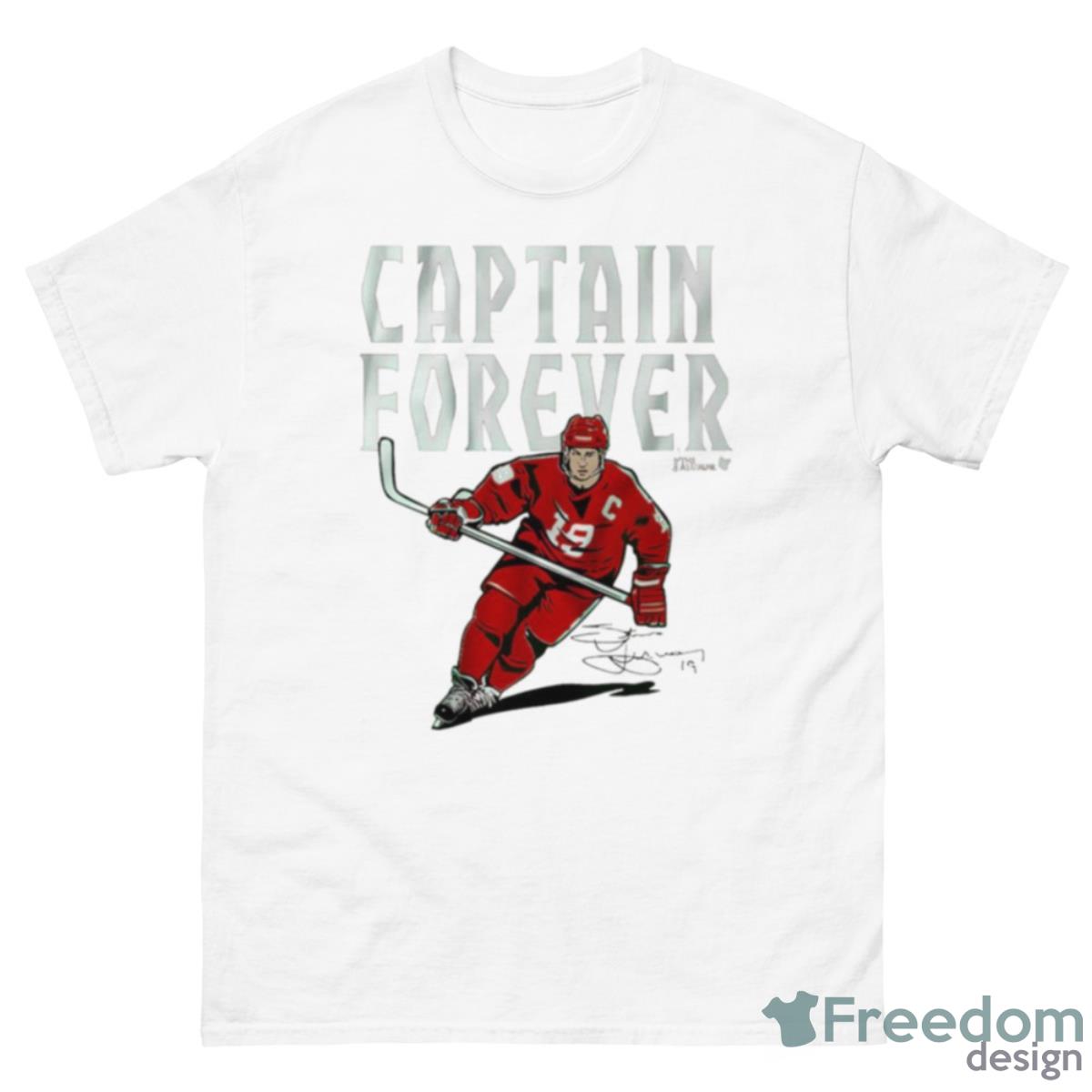 Steve Yzerman Captain Forever Detroit Hockey Signature Shirt - 500 Men’s Classic Tee Gildan