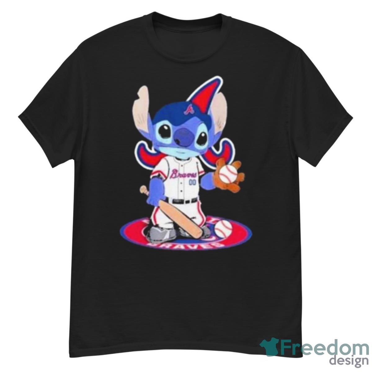 Stitch Baseball Atlanta Braves Logo T Shirt - G500 Men’s Classic T-Shirt