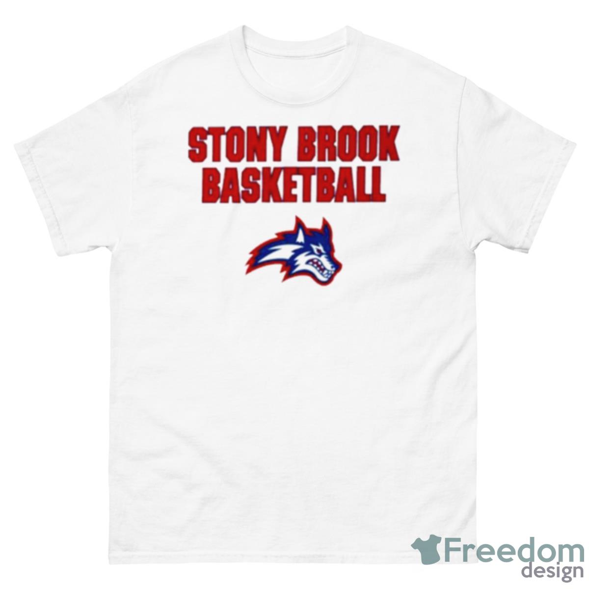 Stony Brook Basketball Shirt - 500 Men’s Classic Tee Gildan