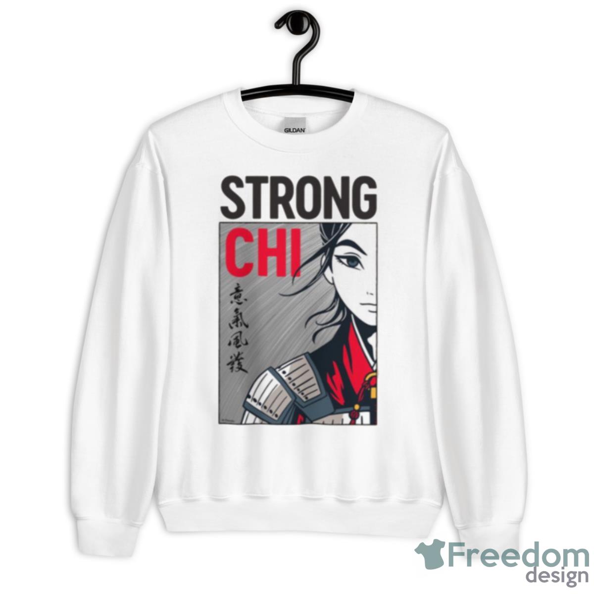 Strong Chi Illustration Mulan Shirt - Unisex Heavy Blend Crewneck Sweatshirt