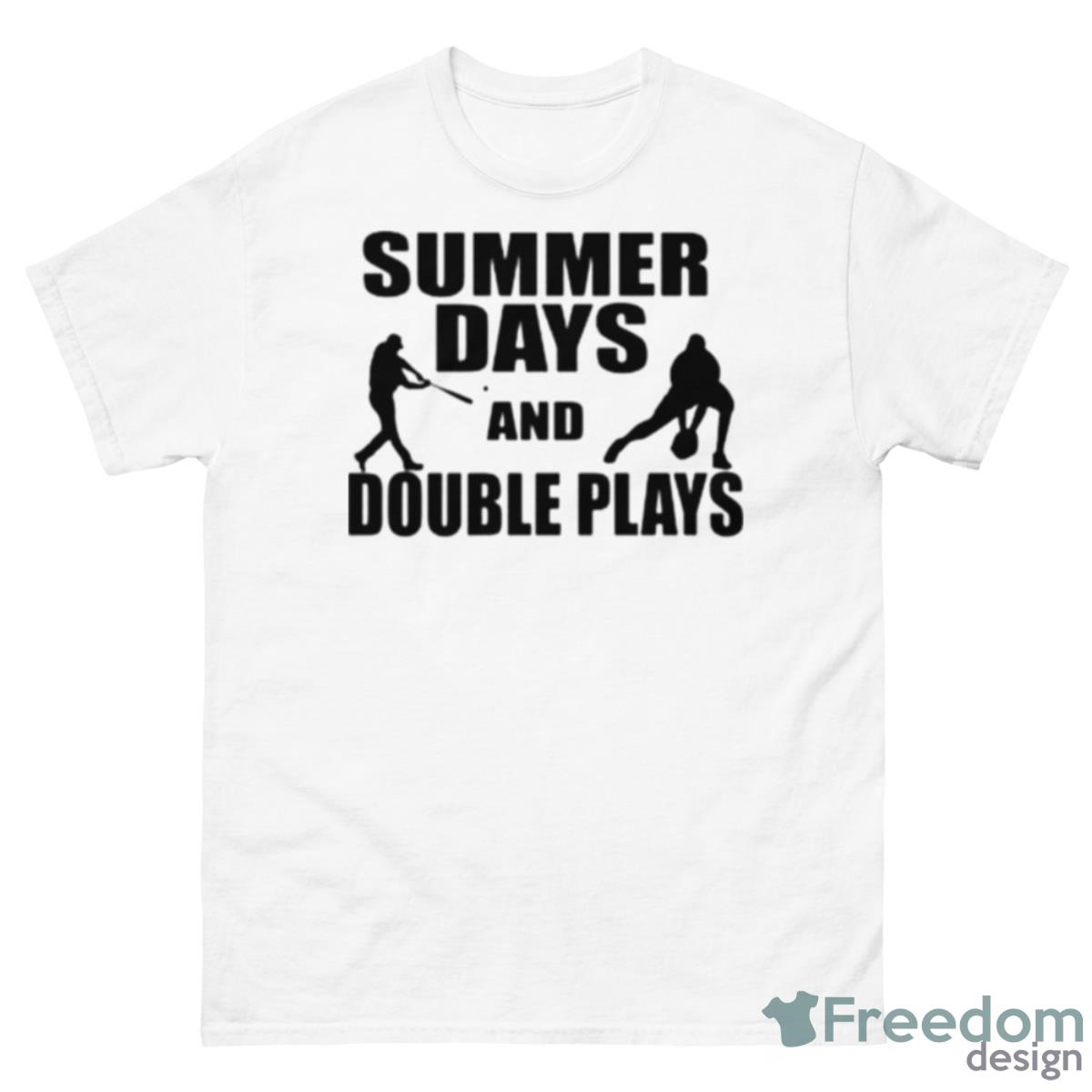 Summer Days And Double Plays Baseball Shirt - 500 Men’s Classic Tee Gildan