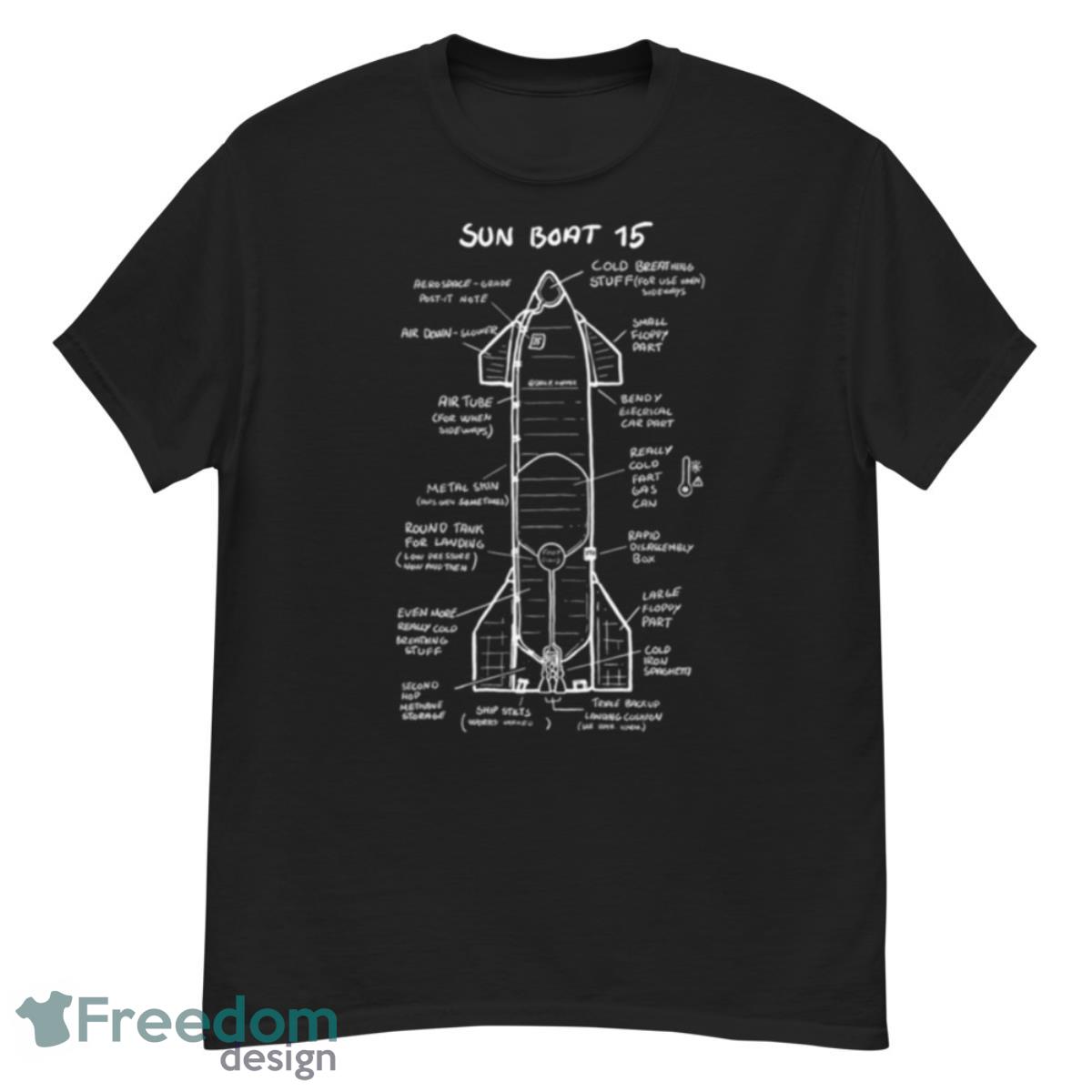 Sun Boat 15 Starship Schematics Shirt - G500 Men’s Classic T-Shirt