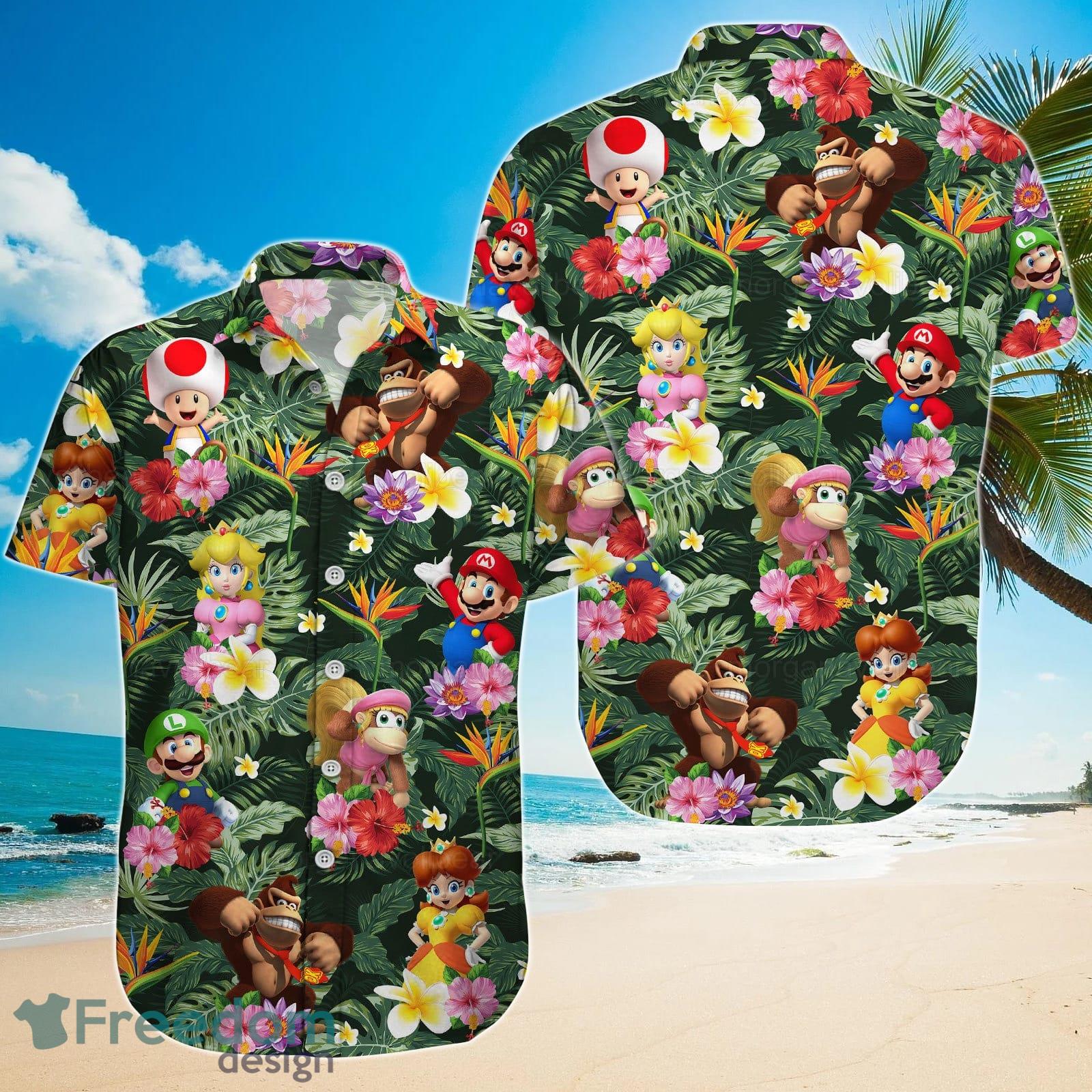 Super Mario Hawaiian Shirt And Short For Men And Women Product Photo 2