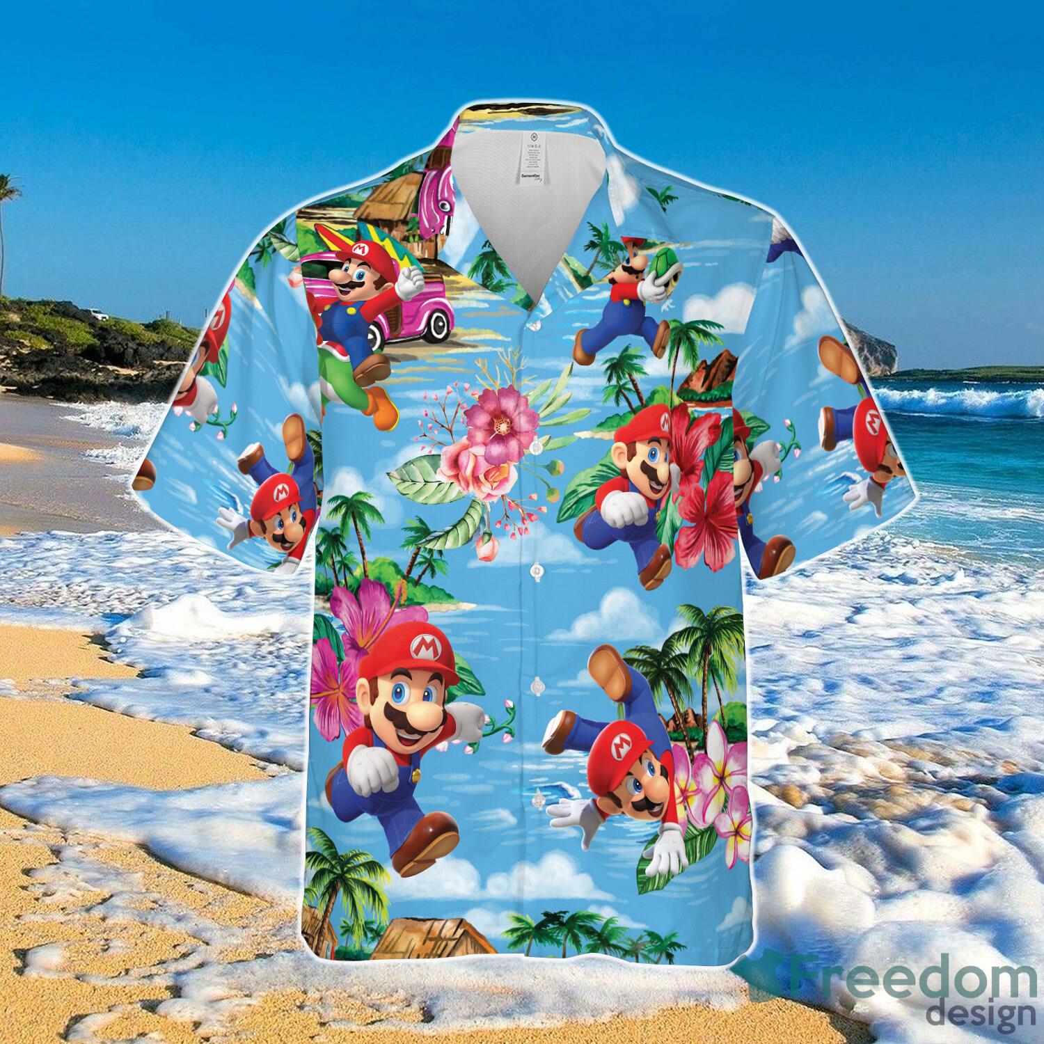 Super Mario Hawaiian Shirt For Men Women Summer Vacation Product Photo 2