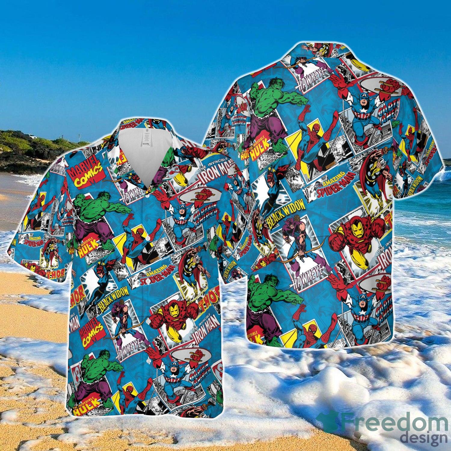 Superhero Marvel Heroes Hawaiian Shirt Gift For Friends Product Photo 1