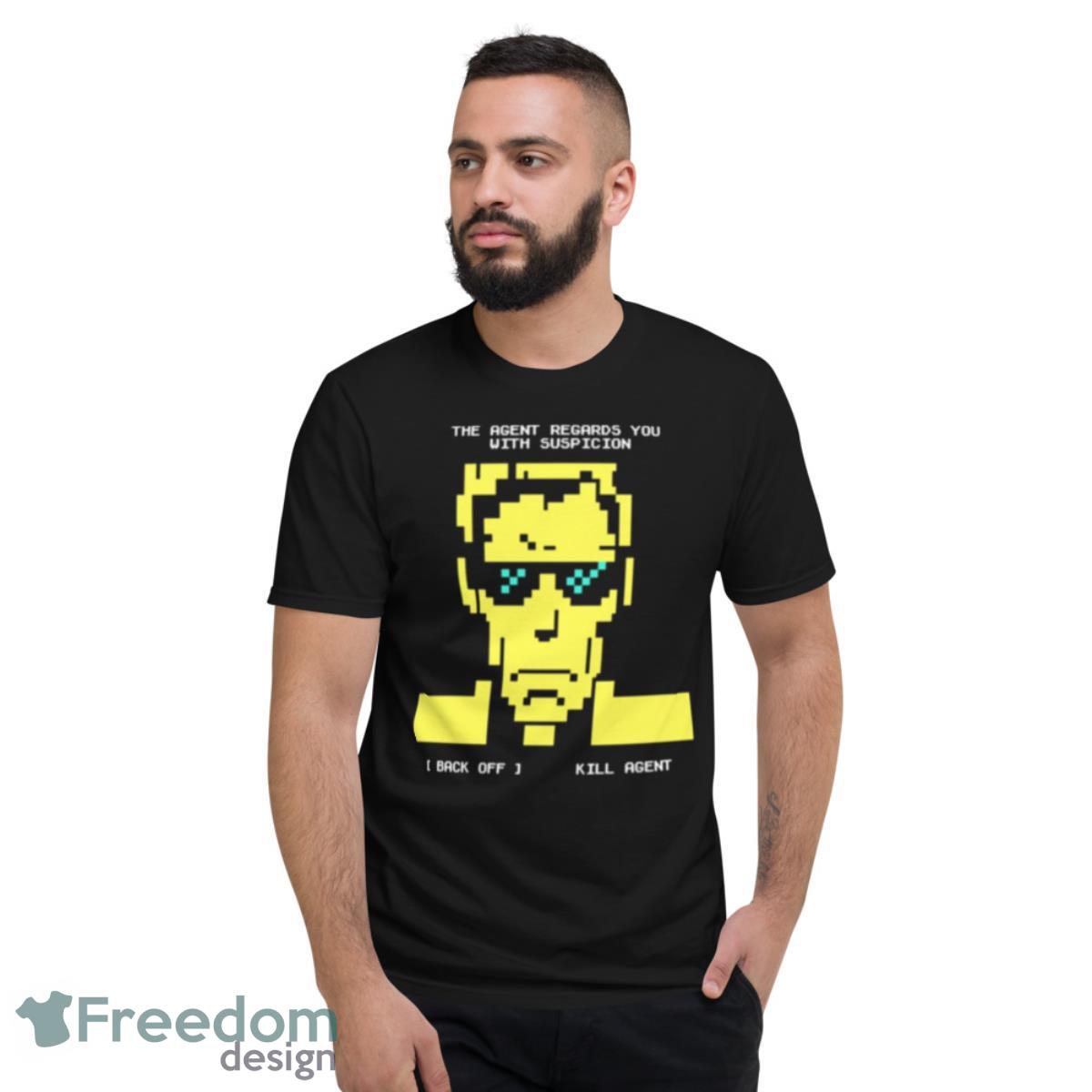 Suspicious Agent Black Mirror Bandersnatch Shirt - Short Sleeve T-Shirt